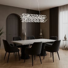 Uriah Chrystal 9 Light Pendant